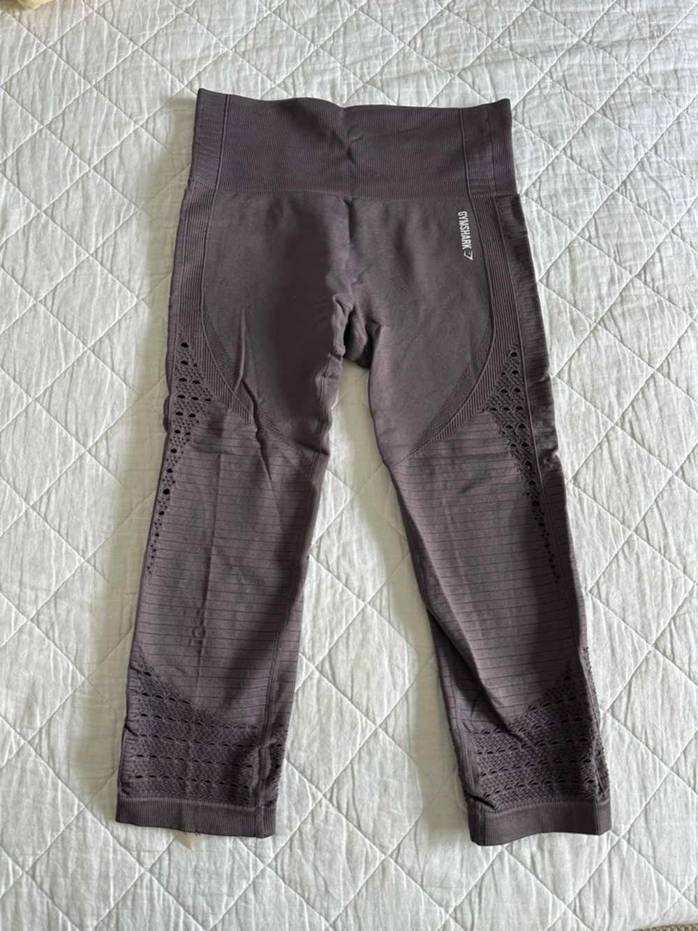 Gymshark Seamless High-Waist Crop Leggings - light purple
